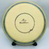 1980s Handmade Studio Pottery Plate Signed and Stamped Rene McCutcheon