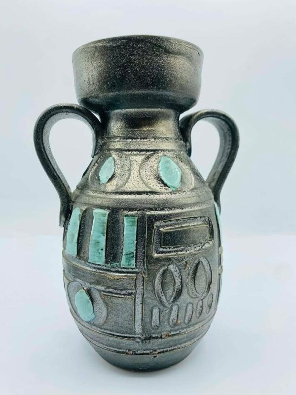 1960s "Sheres TO BEAUTIFY YOUR HOME" Made in Italy Pottery Vase