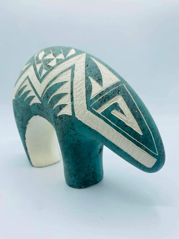 2008 Signed Joseph Lewis Acoma Pueblo N.M Native American Pottery Spirit Bear