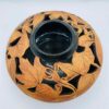 Vintage Meyer Malabar Pottery Leaf Imprint Vase