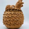 Handcrafted Terracotta Folk Art Style Studio Pottery Chicken Jar
