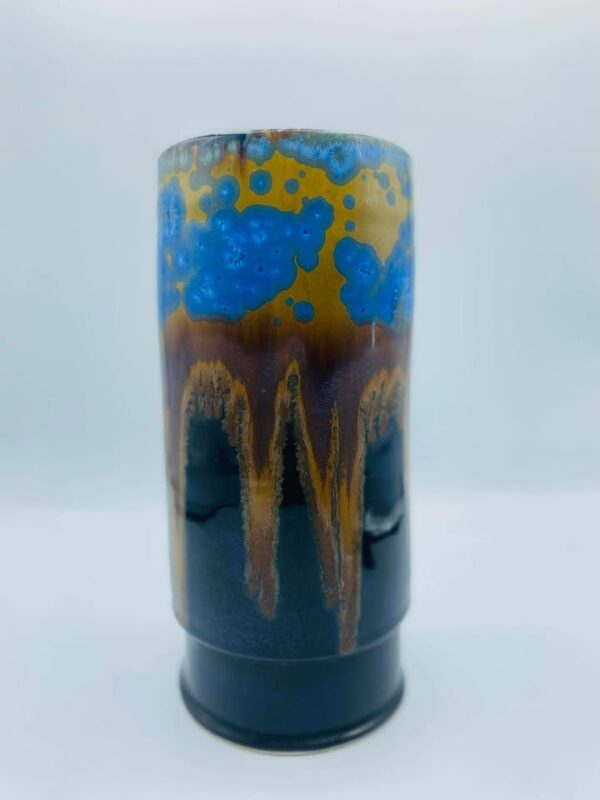 Signed "M Billings" Wheel‑Thrown Ceramic Vase