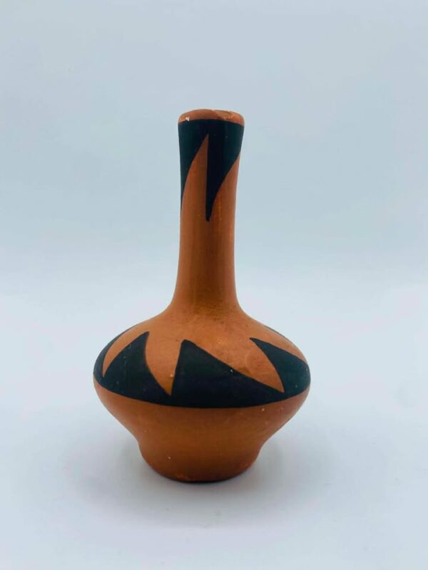 Signed " Vallo" Acoma Pueblo N.M Native American Pottery Vase