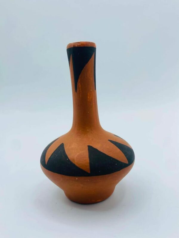 Signed " Vallo" Acoma Pueblo N.M Native American Pottery Vase