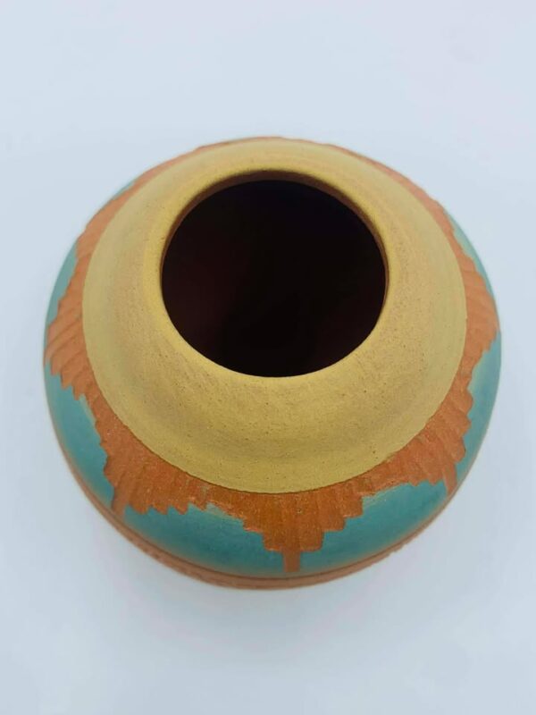 Native American Navajo Pottery Vase Signed "A.B"