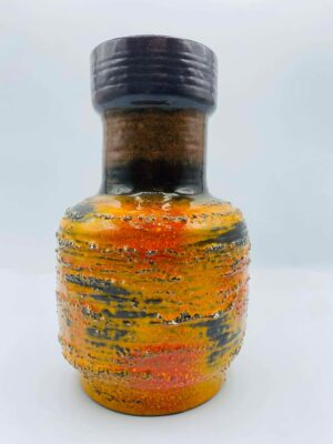 1960s-1970s West Germany Fat Lava Pottery Vase By Carstens Tonnieshof