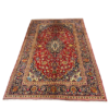 Origin "Kashan" Persian Tribal Rug Hand Knotted Natural Dyes with Geometric Floral Patterns 10'5" X 6'8"