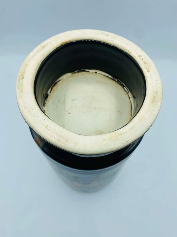 Signed "M Billings" Wheel‑Thrown Ceramic Vase