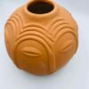Mid century Modern Multi Face Terracotta Vase