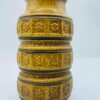 1960s-1970s West Germany Pottery By Bay Keramik Vase with Six Leaf Pattern