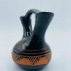 Signed "JID" Native American Navajo Etched Pottery Wedding Vase
