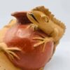 Vintage Mexican Terracotta Lizards Pottery Vase