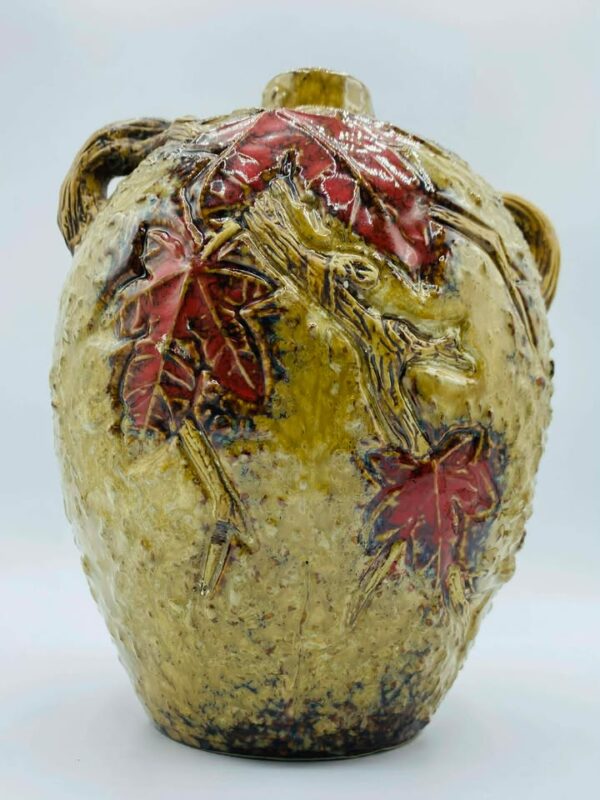 Mid Century Modern Fat Lava West Germany Pottery Textured Vase