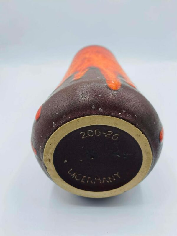 Mid Century Modern West Germany "Fat Lava" Art Pottery Vase by Scheurich