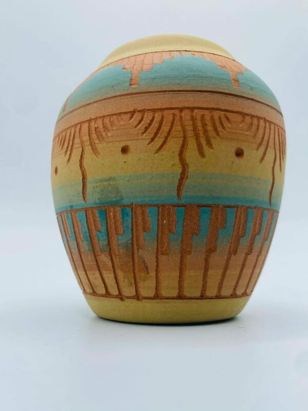 Native American Navajo Pottery Vase Signed "A.B"