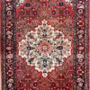 Origin "Liliyan" Persian Tribal Rug Hand Knotted Natural Dyes with Central Medallion and Floral/Geometric Patterns 6'8" X 3'5"