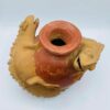Vintage Mexican Terracotta Lizards Pottery Vase