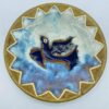 Signed Studio Art Pottery Folk Art Ceramic Plate