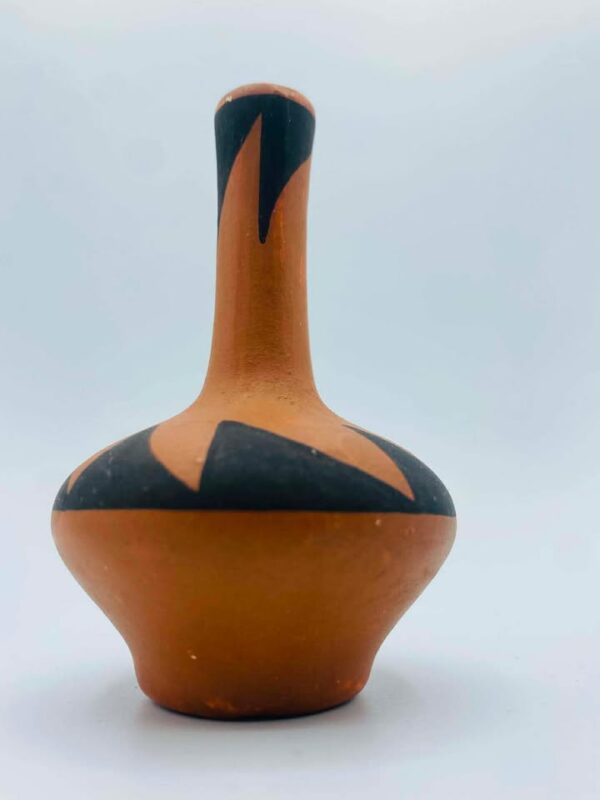 Signed " Vallo" Acoma Pueblo N.M Native American Pottery Vase