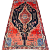 Origin "Nahavand" Persian Tribal Rug Hand Knotted Natural Dyes with Geometric Patterns 7'7" X 4'2"