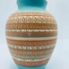 Native American Navajo pottery Vase Signed "Ron J"