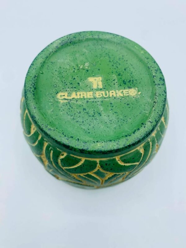 Signed "Claire Burke" Handcrafted Studio Pottery Vase/Pot