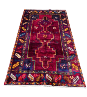 Origin "Shirza" Hand Knotted Persian Rug Natural Dyes with Geometric Patterns 7’4″ X 4’4″