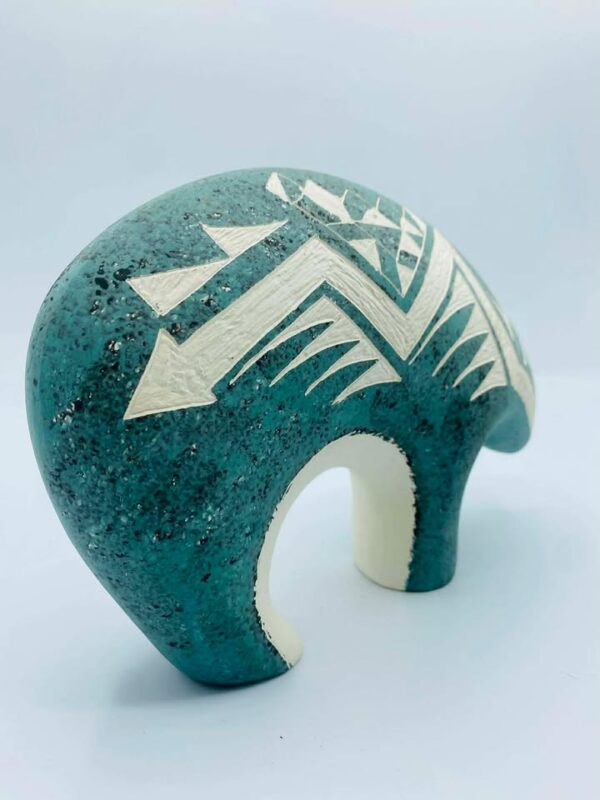 2008 Signed Joseph Lewis Acoma Pueblo N.M Native American Pottery Spirit Bear