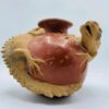 Vintage Mexican Terracotta Lizards Pottery Vase