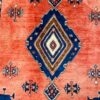 Origin "Sirjan" Persian Tribal Rug Hand Knotted Natural Dyes with Geometric Patterns 7'1" X 5'