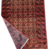 Origin "Baluch" Persian Rug Hand Knotted Natural Dyes with Repeating Geometric Patterns 6'6" X 3'4"