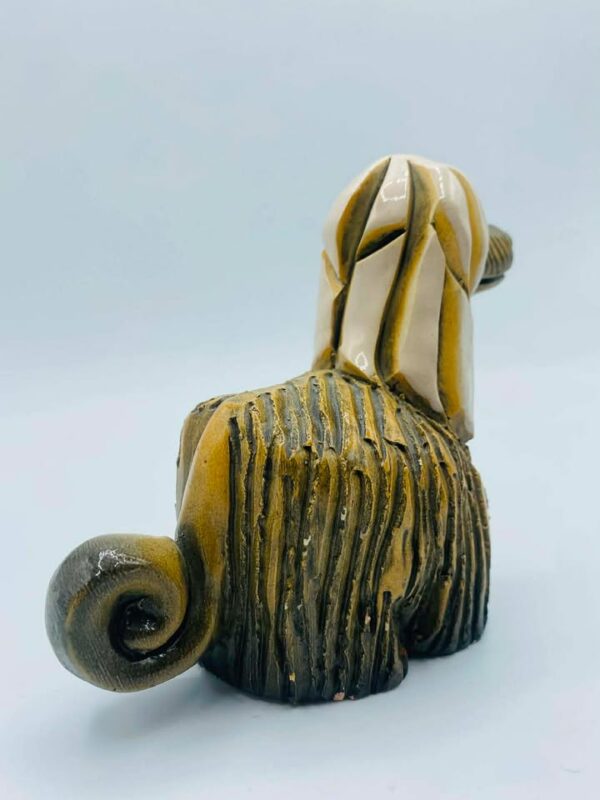 Signed "a.R" Handmade Afghan Hound Dog Figurine