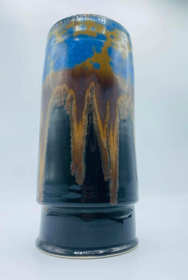 Signed "M Billings" Wheel‑Thrown Ceramic Vase