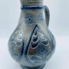 Early German Westerwald Salt Glazed Stoneware Pottery Signed Pitcher/Jug