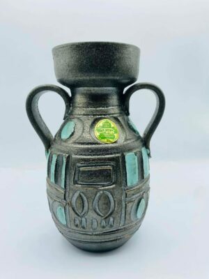 1960s "Sheres TO BEAUTIFY YOUR HOME" Made in Italy Pottery Vase