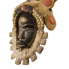 African, Classic Dan Mask. Ivory Coast, Liberia. Carved wood, painted black