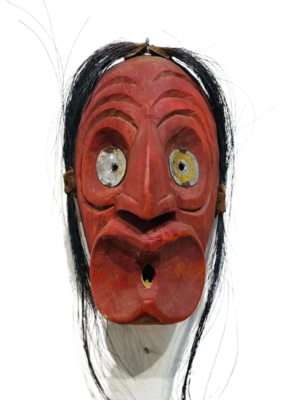 Iroquois Indigenous False Face Carved Mask